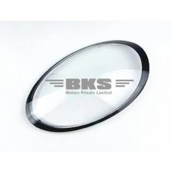 Porsche= 911 Black - 2012-19 - Front Headlight Cover, Car Headlamp Cover Transparent Glass Lamp Shade With Black Edge For Porshe 911 2012 - 2019.